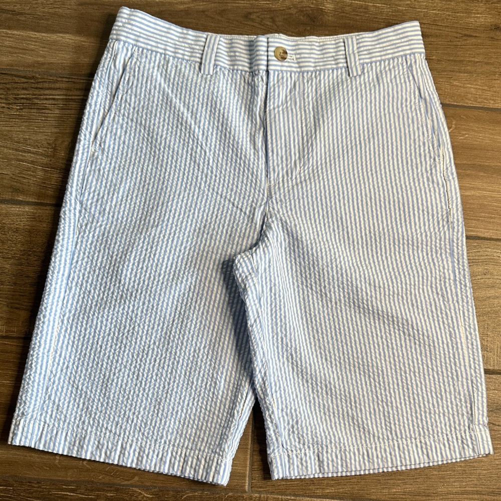 Vineyard Vines Boy’s Seersucker Breaker Shorts Size 14